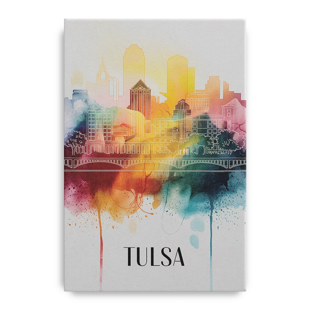 Tulsa Urban Charm - Canvas Wall Art