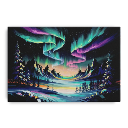 Aurora Vibrant Skies - Canvas Wall Art