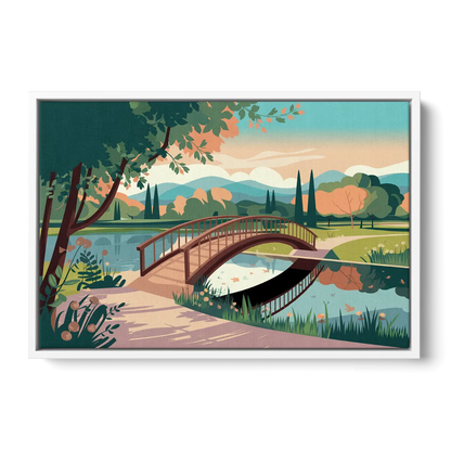 Springfield Parks And Trails - White Frame Canvas