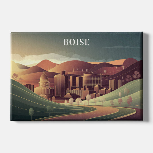 Boise Foothills Landscape - Canvas Wall Art