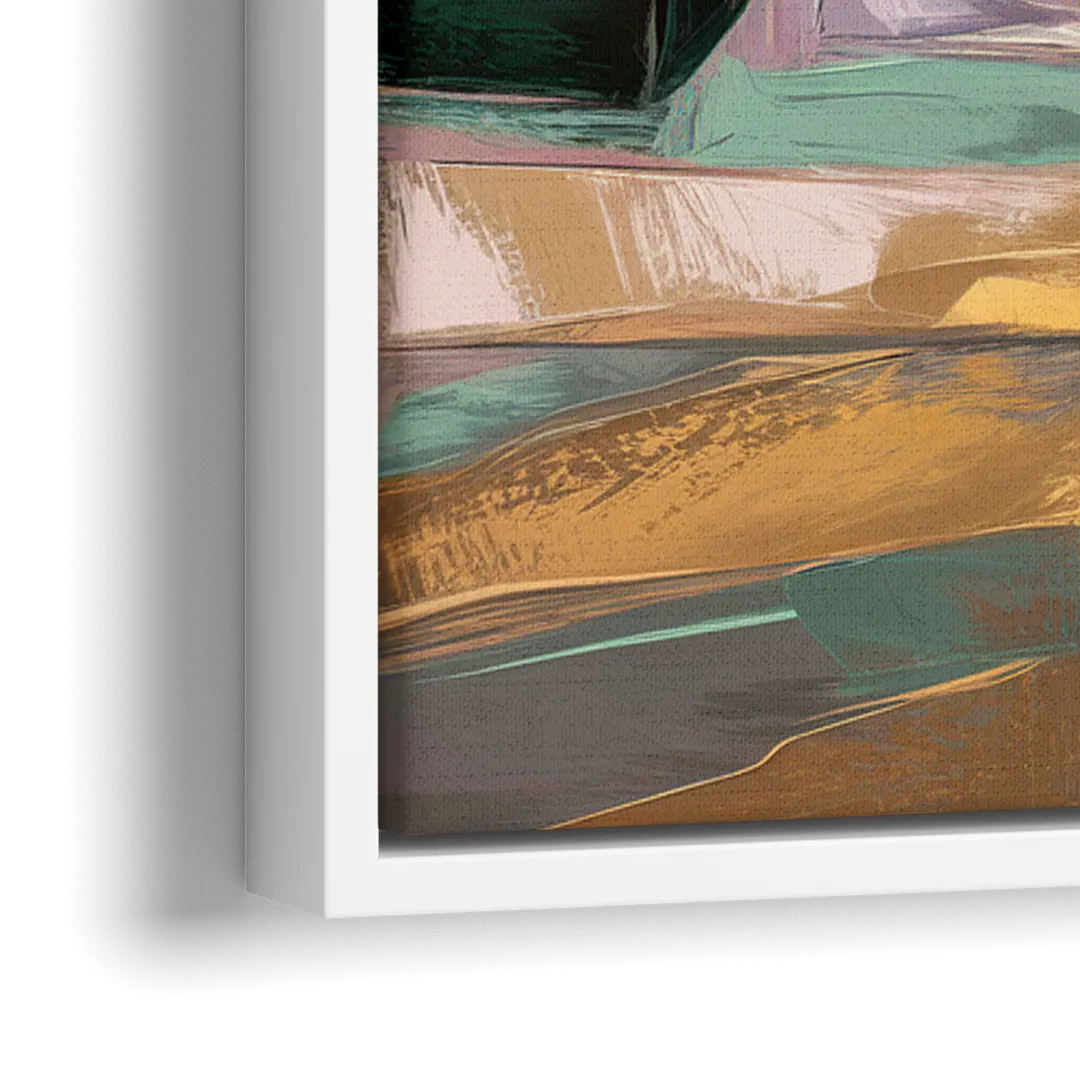Tampa Bayshore Boulevard Scene - Close-Up White Frame Canvas