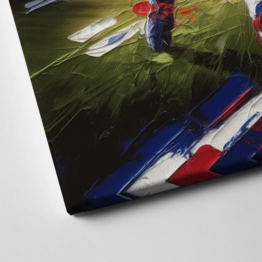 New York City Giants Football Canvas Close Up