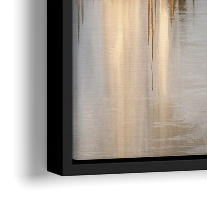 Marietta Abstract Cityscape - Close-Up Black Frame Canvas