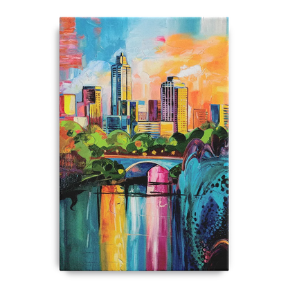 Austin Street Art Culture - Canvas Wall Art