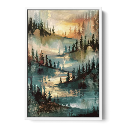 Burlington Captivating Landscapes - White Frame Canvas