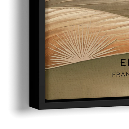 El Paso Franklin Mountains - Close-Up Black Frame Canvas