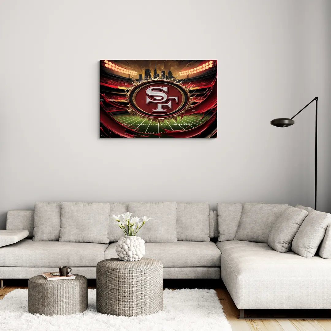 San Francisco 49Ers Team Pride - Canvas Wall Art Living Room