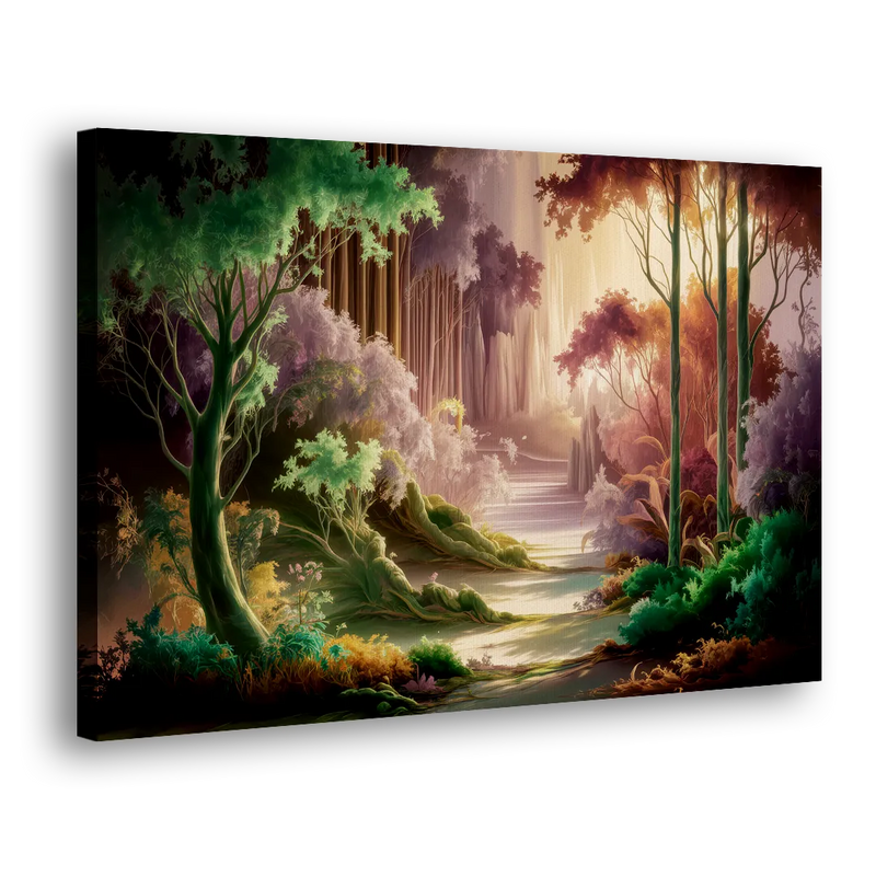 Eugene Forest Serenity - Canvas Print Art Sides