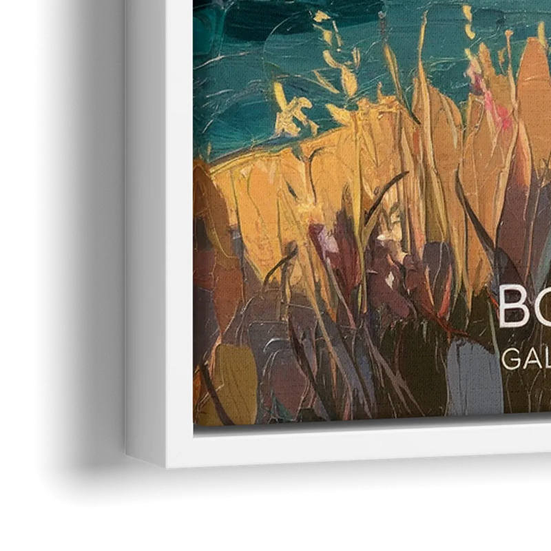 Bozeman Gallatin Valley - Close-Up White Frame Canvas