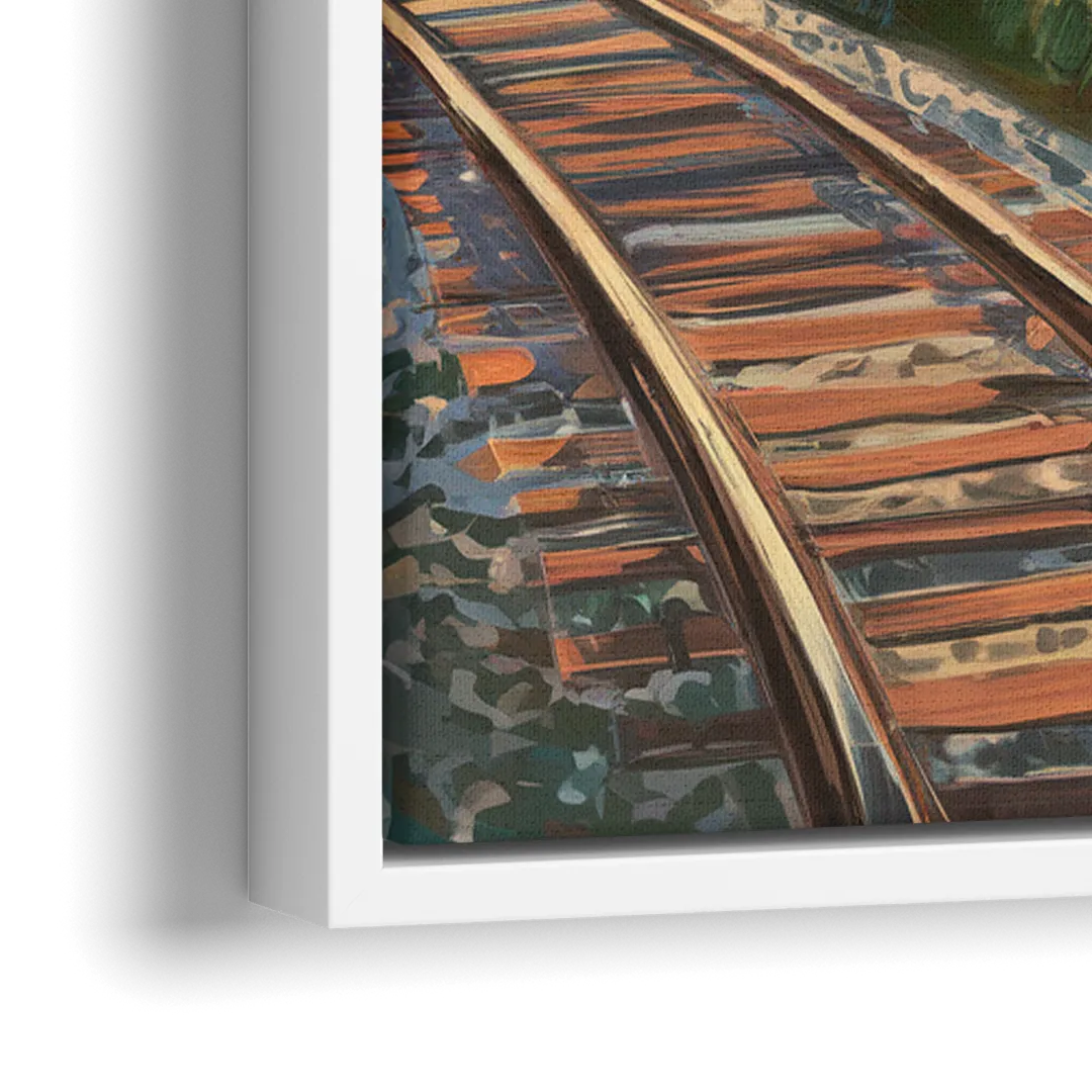Birmingham Railroad Park - Close-Up White Frame Canvas