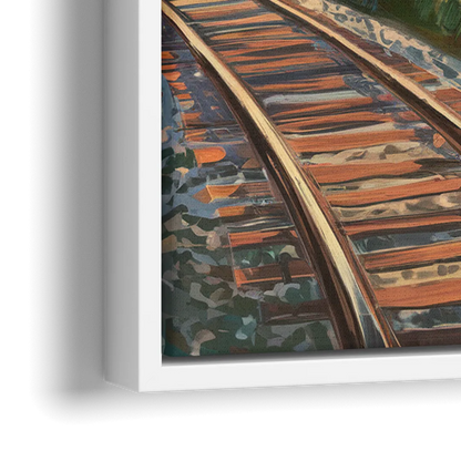 Birmingham Railroad Park - Close-Up White Frame Canvas