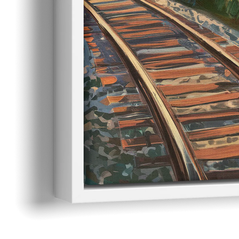 Birmingham Railroad Park - Close-Up White Frame Canvas
