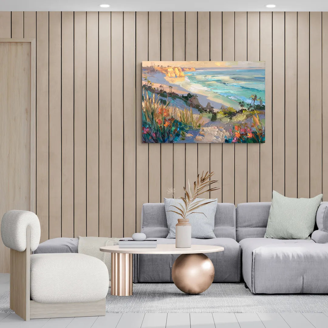 La Jolla Pacific Blues - Canvas Wall Art Living Room