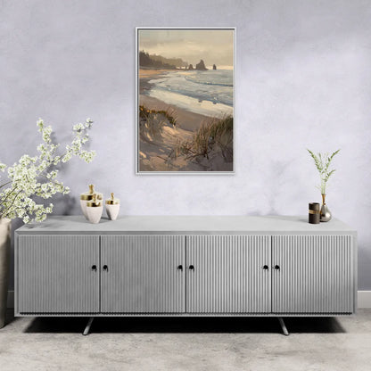 Bandon Pacific Coast - Living Room White Frame Canvas