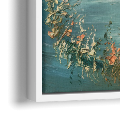 Garland Lakeside Serenity - Close-Up White Frame Canvas