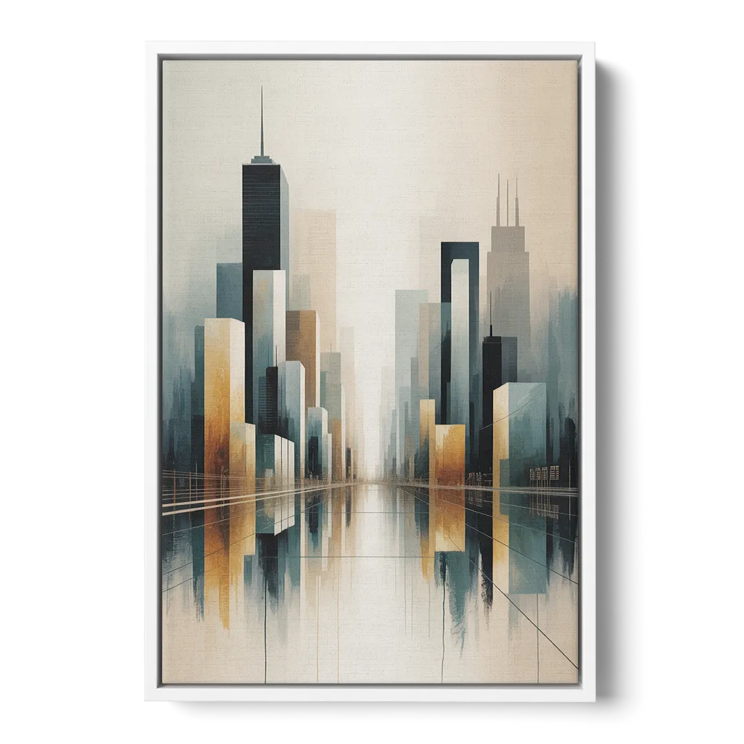 Yonge Dundas Square - White Frame Canvas