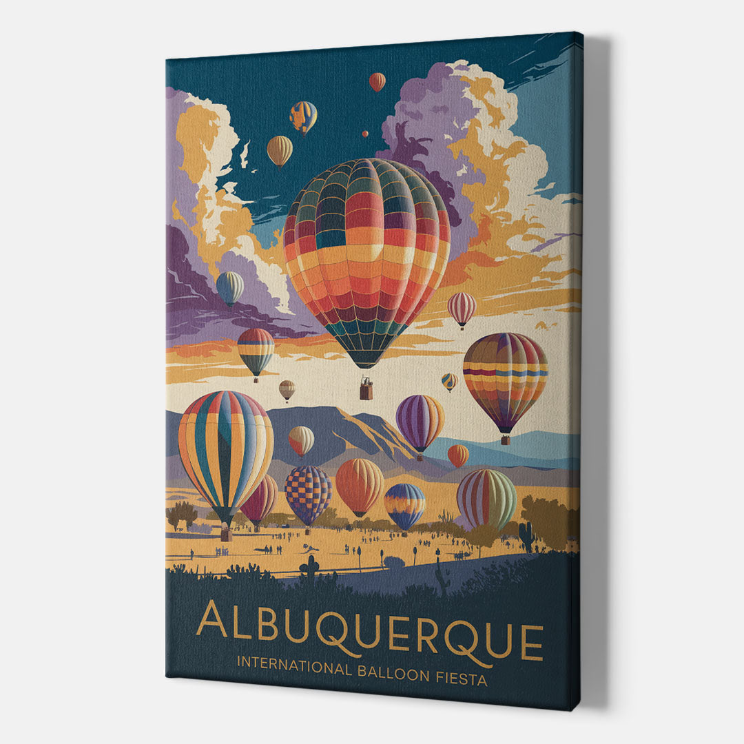 Albuquerque Balloon Fiesta - Canvas Wall Art Indoor