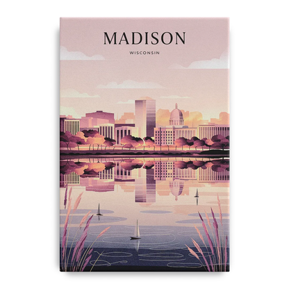 Madison Lake Monona Reflections - Canvas Wall Art
