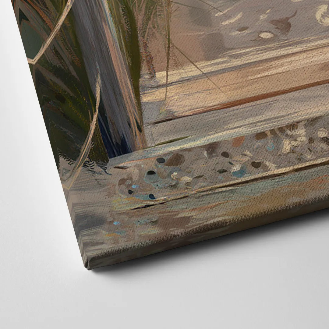Seaside Coastal Path Canvas Close Up