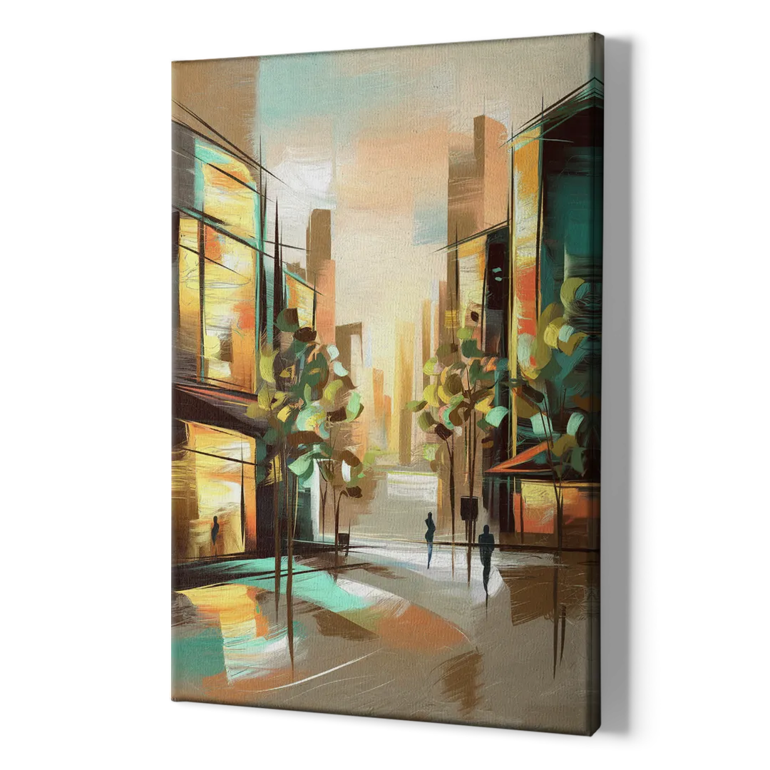 Greenville Urban Charm - Canvas Print Art Sides