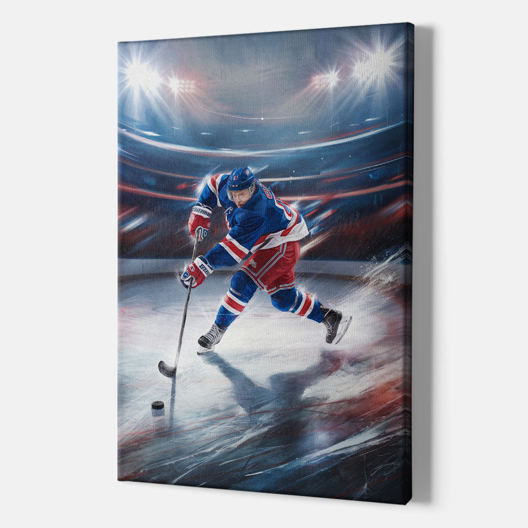 New York City Rangers Hockey - Canvas Wall Art Indoor