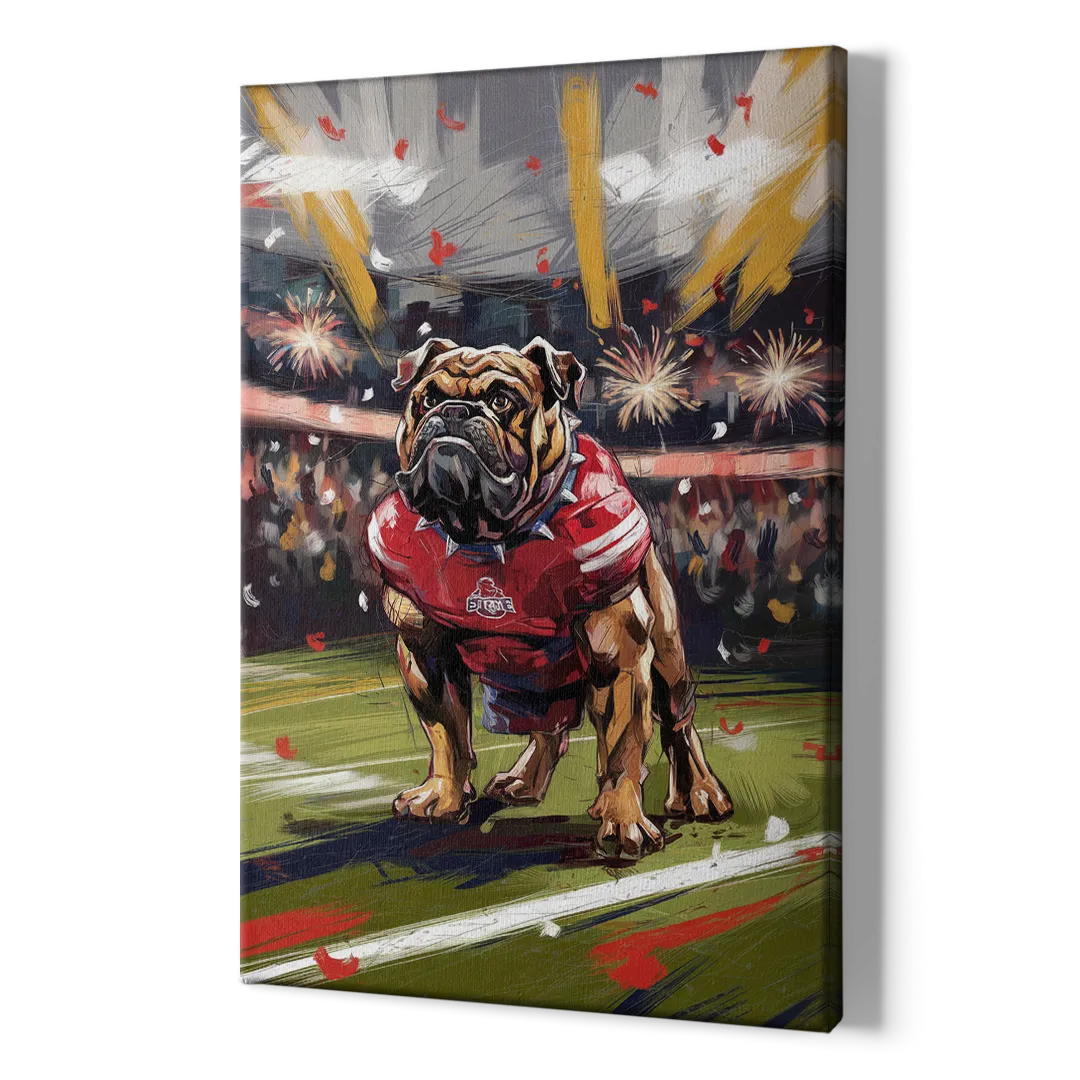 Fresno State Bulldogs Championship Glory - Canvas Print Art Sides