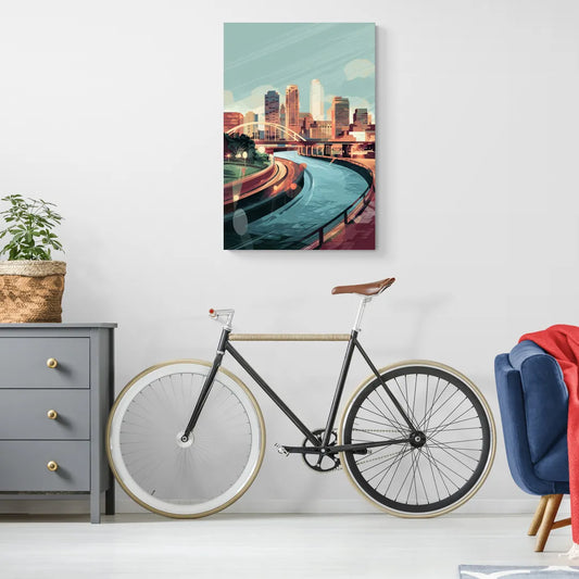 Richmond Riverfront Views - Canvas Wall Art Living Room