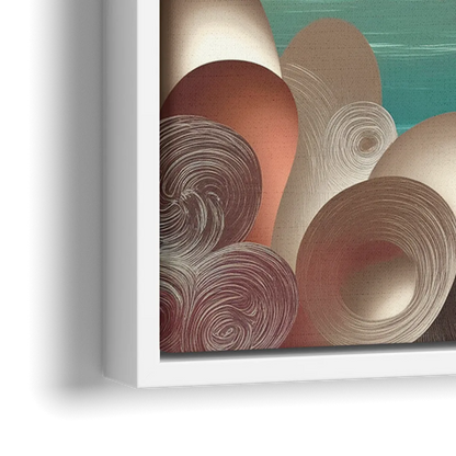 Mackinac Island Waterfront Serenity - Close-Up White Frame Canvas