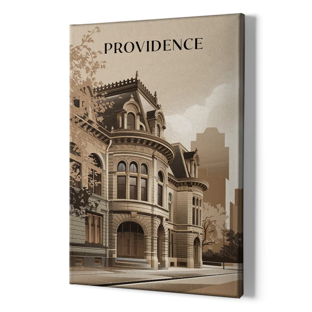 Providence Historic Architecture - Canvas Print Art Sides