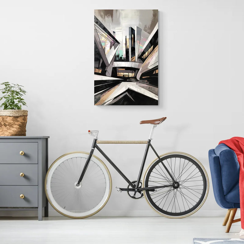 Burlington Modern Architecture - Canvas Wall Art Living Room