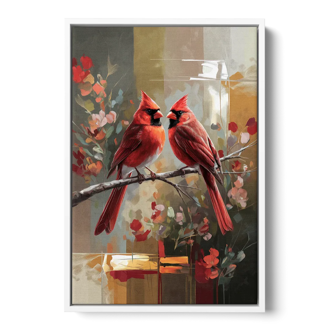 Springfield Cardinals Tribute - White Frame Canvas
