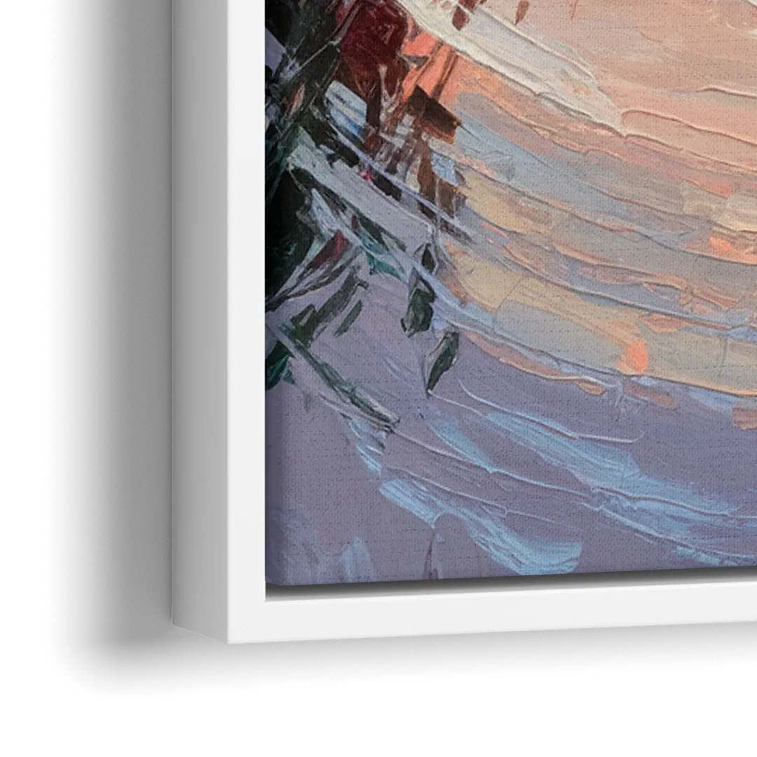 Washington National Mall - Close-Up White Frame Canvas
