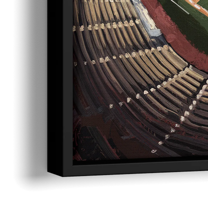 Los Angeles Angels Stadium - Close-Up Black Frame Canvas