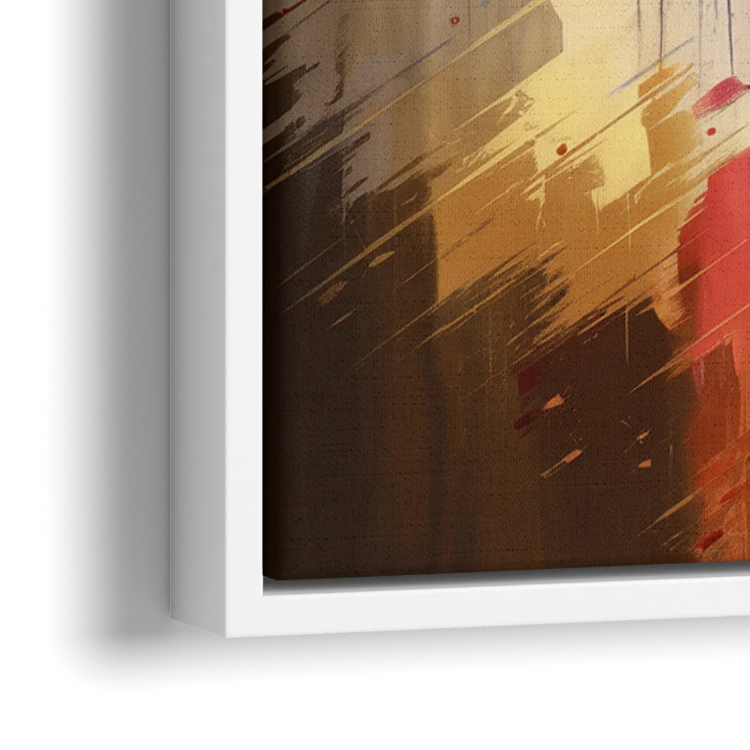 Cleveland Sports Team Spirit - Close-Up White Frame Canvas