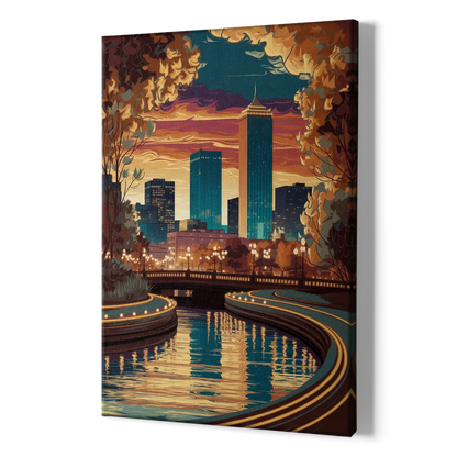 Oklahoma City Scenic Views - Canvas Print Art Sides