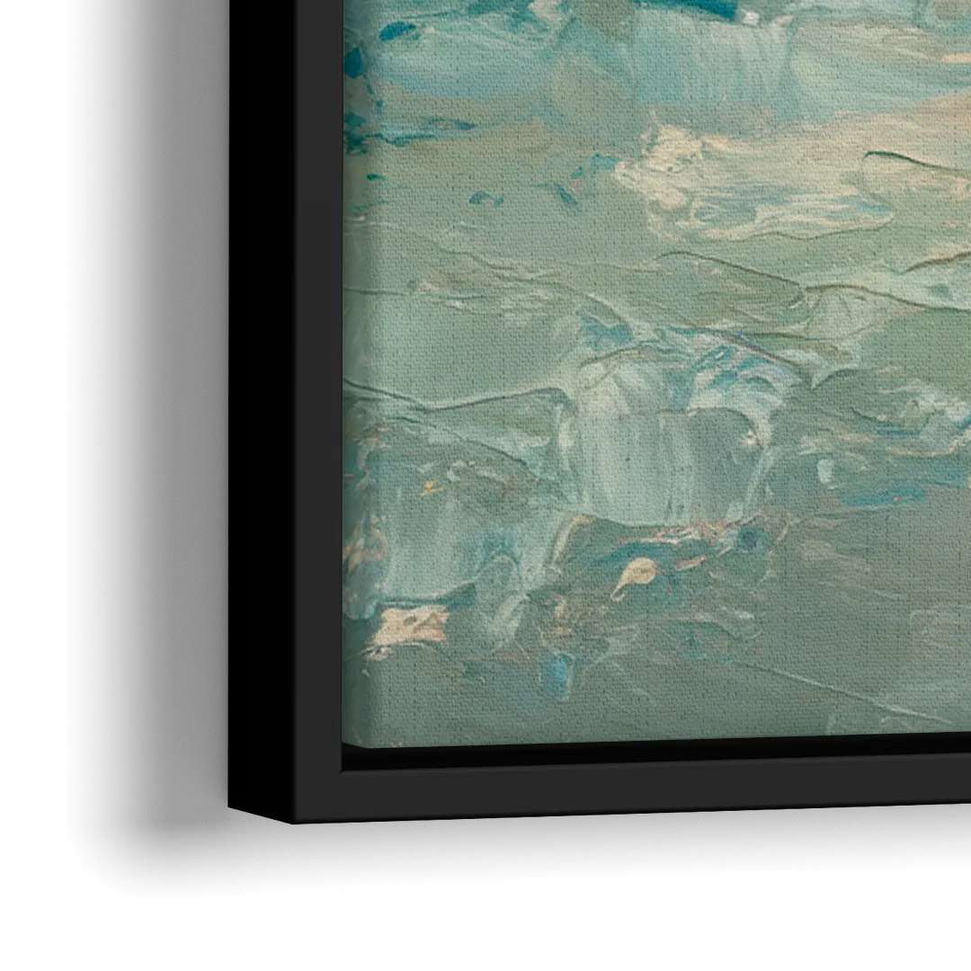 La Jolla Seaside Charm - Close-Up Black Frame Canvas