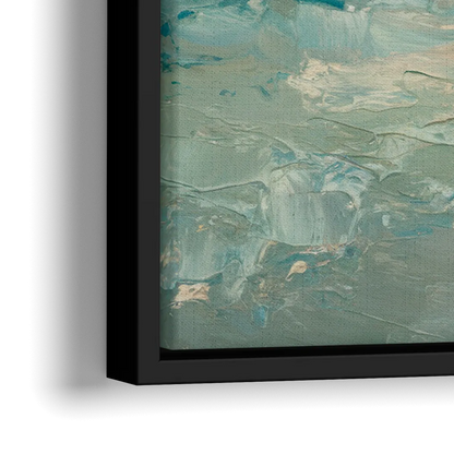 La Jolla Seaside Charm - Close-Up Black Frame Canvas