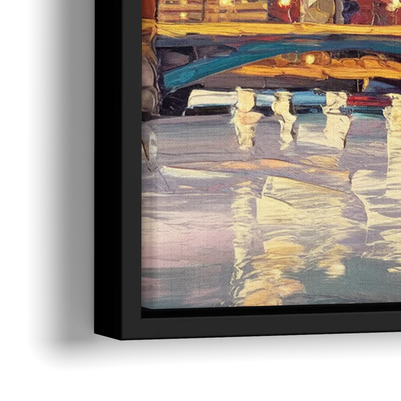 Minneapolis Modern Architectural Beauty - Close-Up Black Frame Canvas