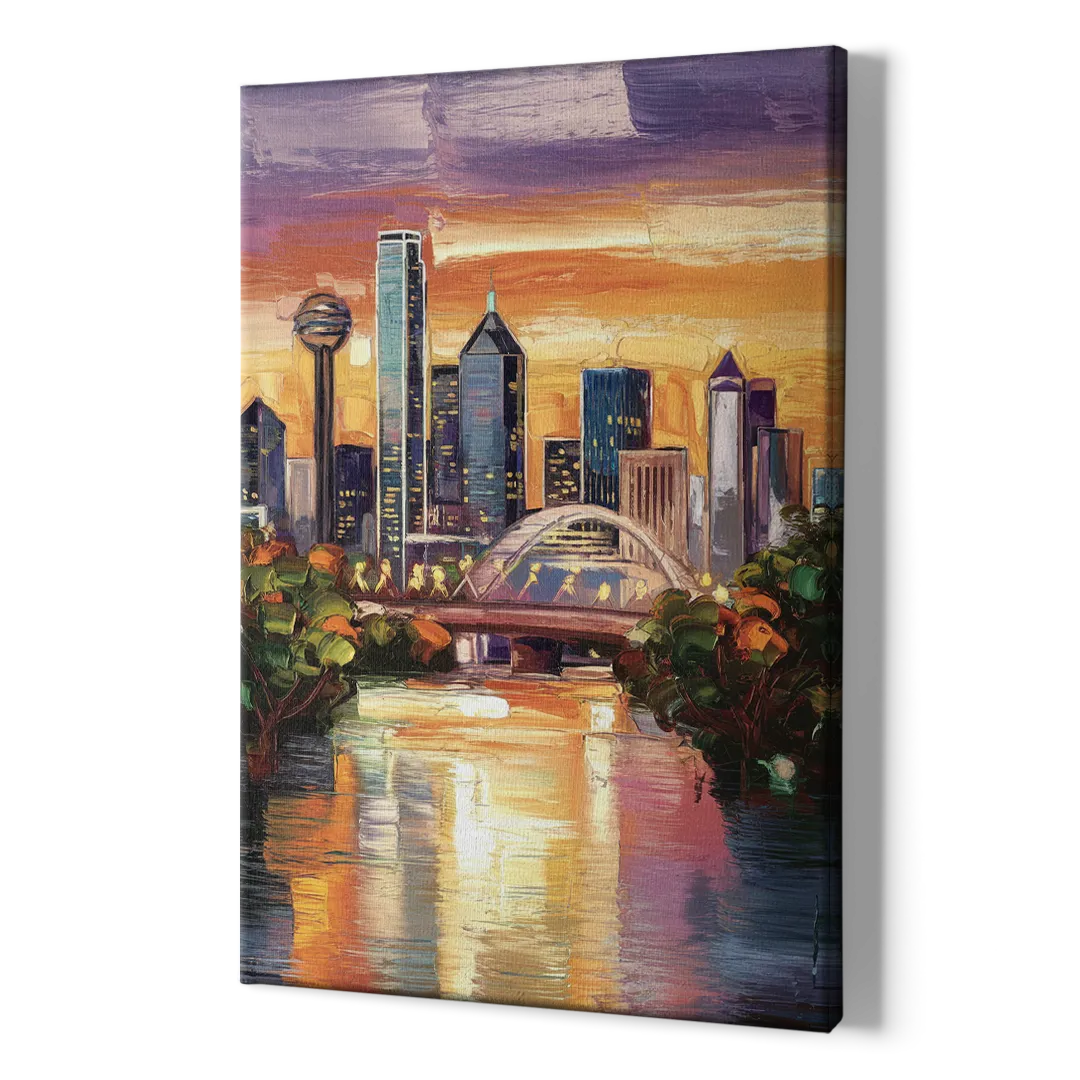 Dallas Cultural Heritage - Canvas Print Art Sides