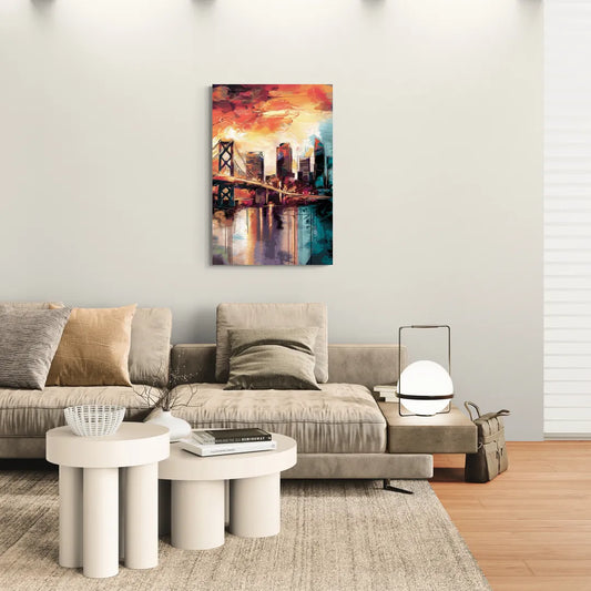 Jacksonville Wall Street Vibes - Canvas Wall Art Living Room