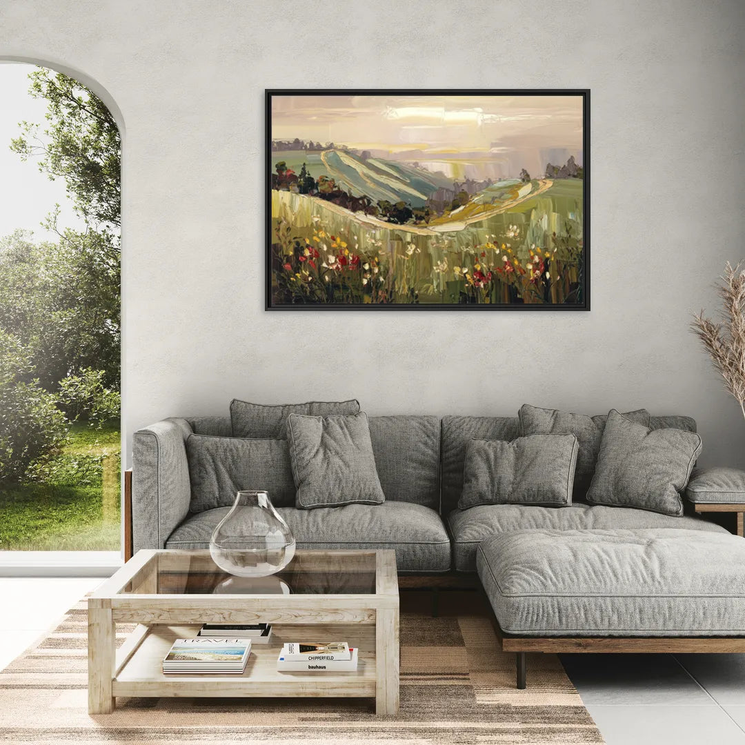 Dunedin Scenic Hills - Living Room Black Frame Canvas