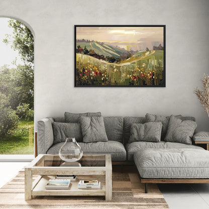 Dunedin Scenic Hills - Living Room Black Frame Canvas