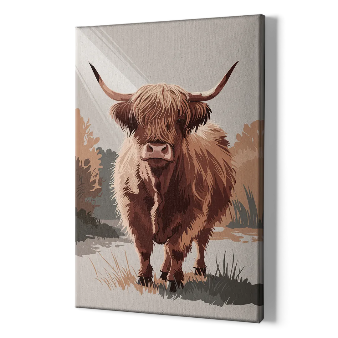 Dunedin Highland Charm - Canvas Print Art Sides