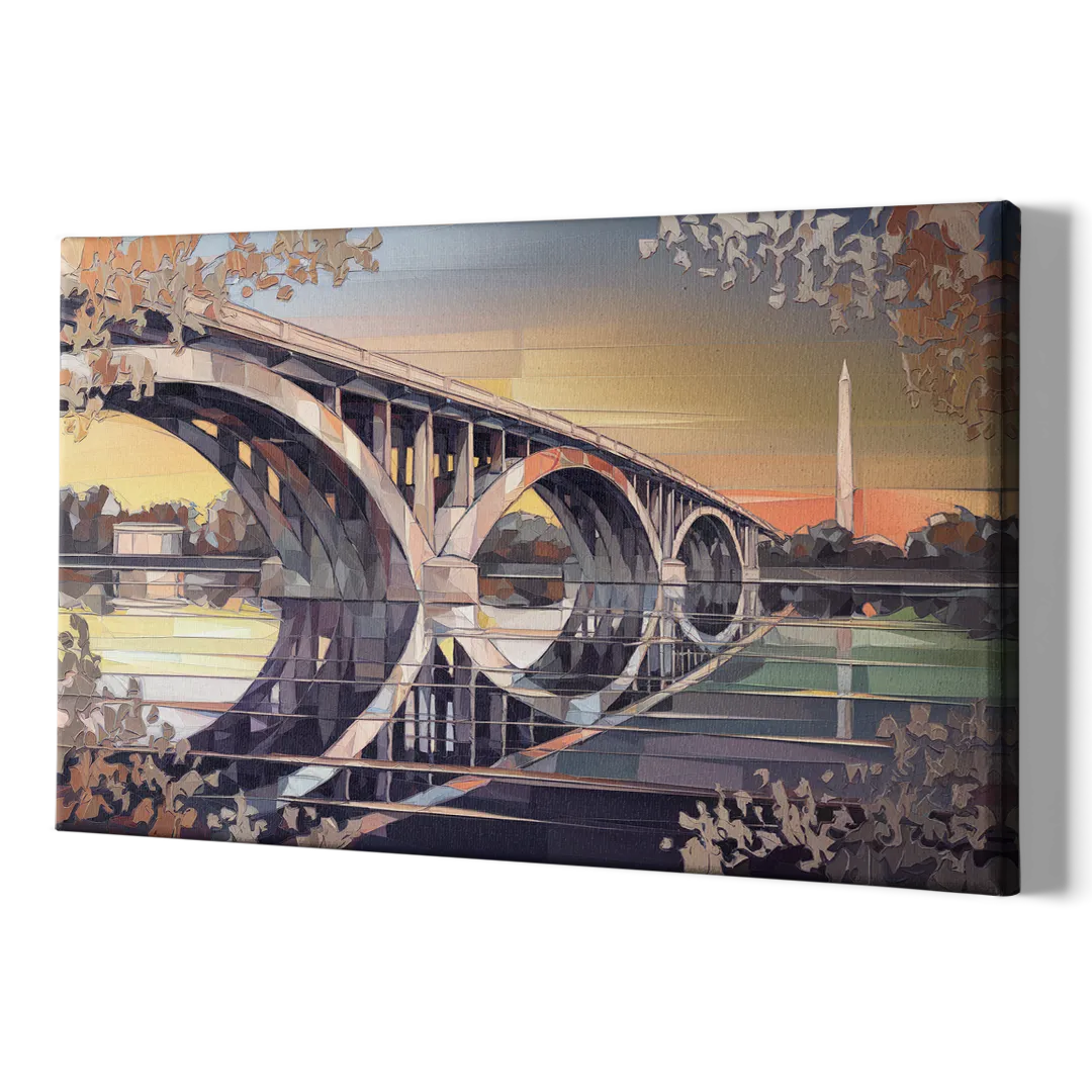 Arlington Memorial Bridge - Canvas Print Art Sides