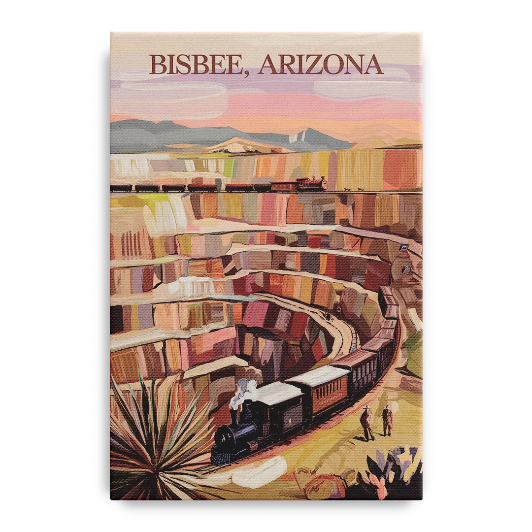 Bisbee Copper Mining Heritage - Canvas Wall Art