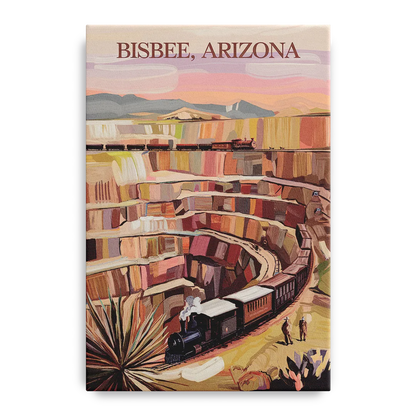Bisbee Copper Mining Heritage - Canvas Wall Art