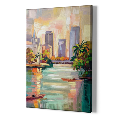 Tampa University Campus Vibes - Canvas Print Art Sides