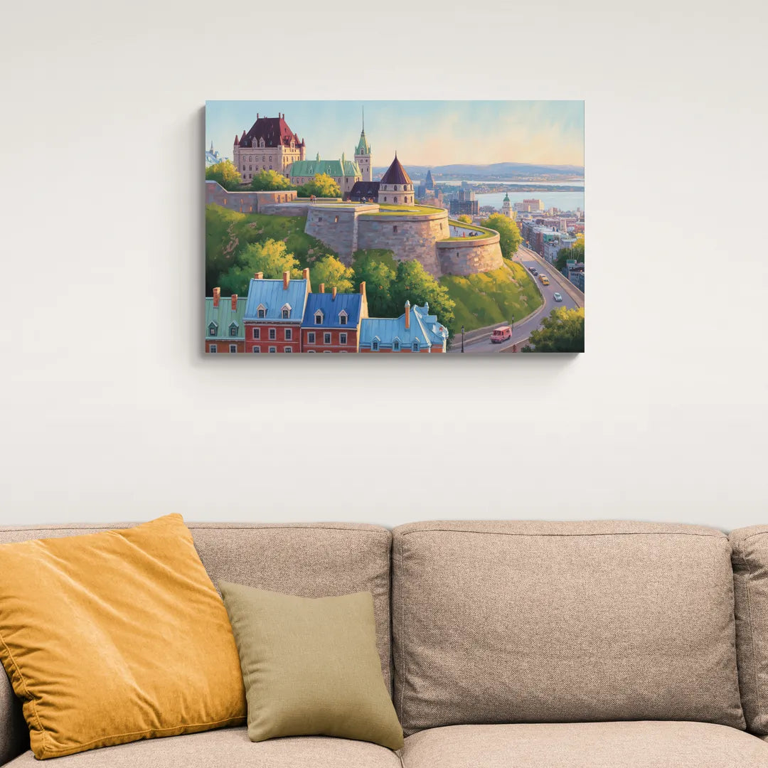 Quebec Fortress Walls - Canvas Wall Art Living Room