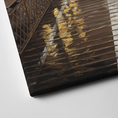 New York City Brooklyn Bridge View Canvas Close Up