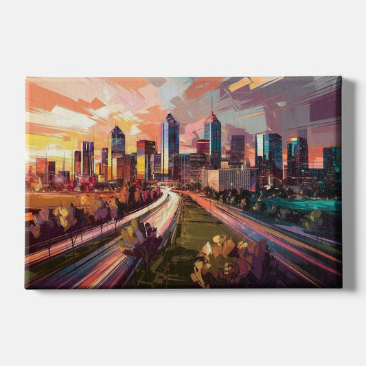 Atlanta Midtown Skyline - Canvas Wall Art